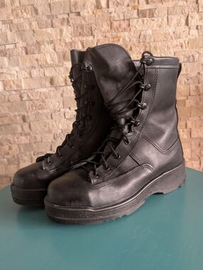 Rocky 795B US Navy Flight Deck Leather Steel Toe Boots EH Vibram Sole Size 7R